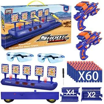Digital Running Shooting Targets for Nerf Gun Practice Toy,Electronic Ideal Fun Gift Toys for Age 5,6,7,8,9,10,11,12,13+ Year Old Kid Boys Girls