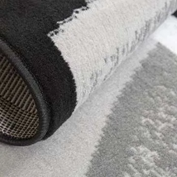 Home Dynamix Lyndhurst Rotana Modern Area Rug, Contemporary Black/Gray 1'9"x7'2"