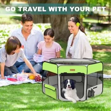 Large Portable Dog & Cat Playpen for Indoor and Outdoor