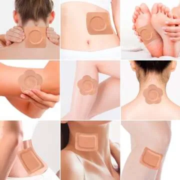 32Pcs Castor Oil Pack with Castor Oil Organic Cold Pressed Glass Bottle 8oz, Cotton Castor Oil Wrap for Waist Back Neck Arm, Self-Adhesive for Convenient Use