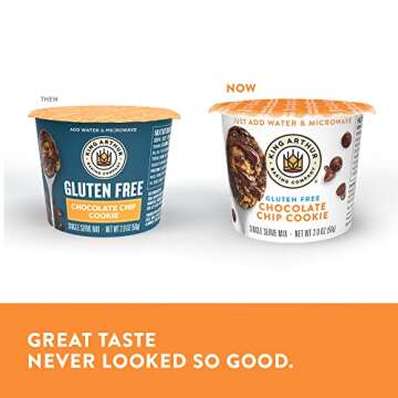 King Arthur, Gluten-Free Single Serve Chocolate Chip Cookie Mix, Gluten-Free, Non-GMO Verified, 2 Ounce (Pack of 12)