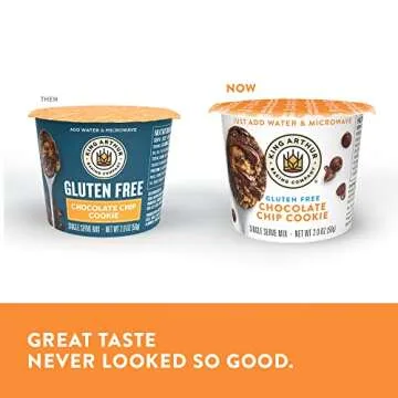 King Arthur, Gluten-Free Single Serve Chocolate Chip Cookie Mix, Gluten-Free, Non-GMO Verified, 2 Ounce (Pack of 12)