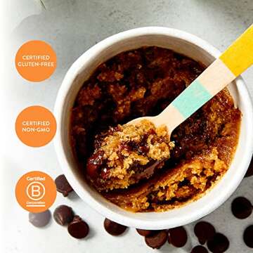 King Arthur, Gluten-Free Single Serve Chocolate Chip Cookie Mix, Gluten-Free, Non-GMO Verified, 2 Ounce (Pack of 12)