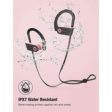 Otium Waterproof Bluetooth Headphones with 16 Hours Playtime