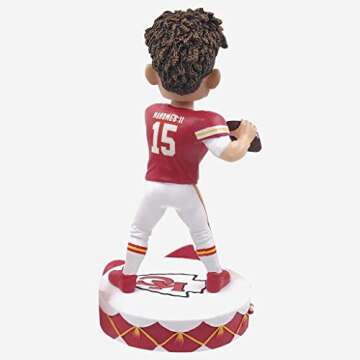 Forever Collectibles Kansas City Chiefs Patrick Mahomes #15 Drum Base NFL Resin Bobblehead