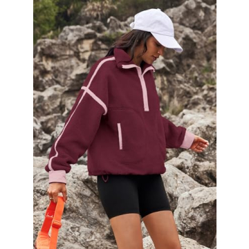 Yanekop Women’s Fuzzy Fleece Pullover - Cozy & Stylish
