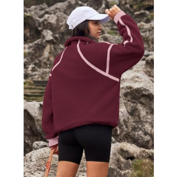 Yanekop Women’s Fuzzy Fleece Pullover - Cozy & Stylish