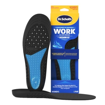 All-Day Work Insoles with Massaging Gel for Women