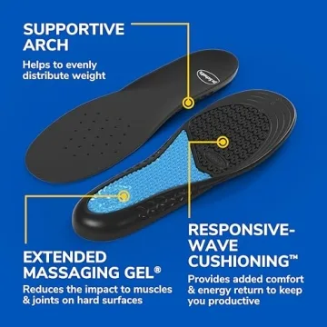 All-Day Work Insoles with Massaging Gel for Women