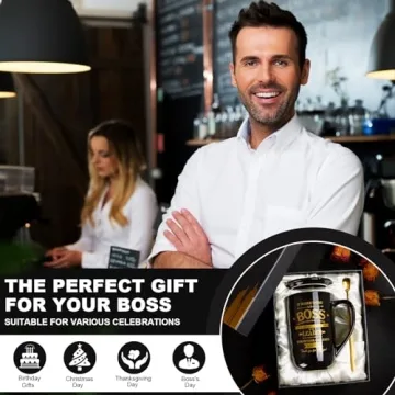 Stylish 18 Oz Black Boss Mug - Perfect Gift for Leaders