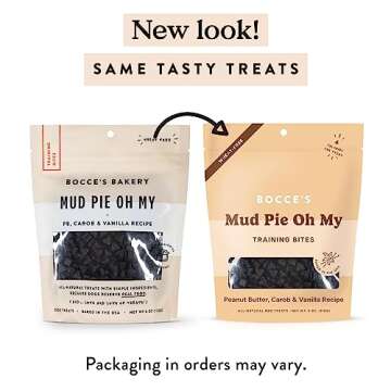 Bocce's Bakery Mud Pie Oh My Training Treats for Dogs, Wheat-Free Dog Treats, Made with Real Ingredi...