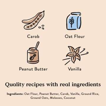 Bocce's Bakery Mud Pie Oh My Training Treats for Dogs, Wheat-Free Dog Treats, Made with Real Ingredients, Baked in The USA, All-Natural & Low Calorie Training Bites, PB, Carob, & Vanilla Recipe, 6 oz