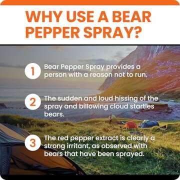 UDAP Bear Spray with Griz Guard Holster for Safety