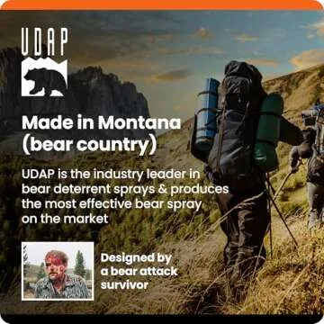 UDAP Bear Spray with Griz Guard Holster for Safety