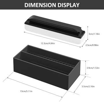quskay Beard Cleaning and Holder Set Cleaning Tool, 1 Original sized Beard Cleaning and 1 Beard Cleaning Holder, Use Beard Trimmings for Men Bathroom Sink and Countertops Cleaning (A)