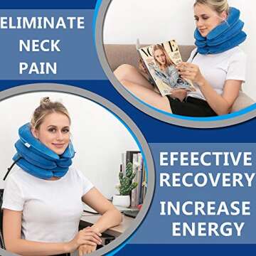 GIMMEF Cervical Neck Traction Device for Pain Relief