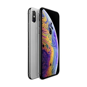 Apple iPhone XS, 64GB, Silver - Unlocked (Renewed)