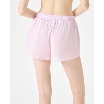 Florence by Mills Women's Sleep Boxer Shorts Pink Chambray