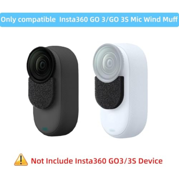 6 Packs Mic Wind Muff for Insta360 GO 3/GO 3S, Essential Audio Accessories