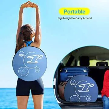 FBSPORT Beach Tent - UPF 50+ Pop Up Sun Shelter in Blue