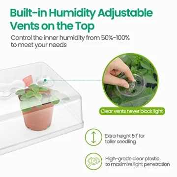 2 Set 60-Cell Seed Starter Kit for Successful Gardening