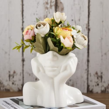 Female Form Face Vase - Modern Minimalist Home Decor