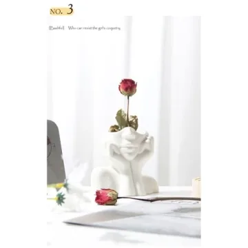 Female Form Face Vase - Modern Minimalist Home Decor