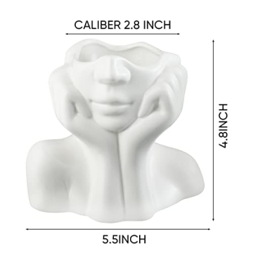 Female Form Face Vase - Modern Minimalist Home Decor