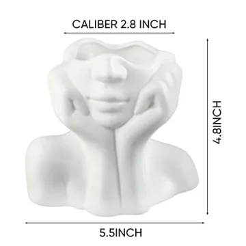 Female Form Face Vase - Modern Minimalist Home Decor