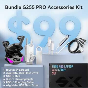 HP 2025 Updated 15.6" 255 G10 FHD Business Laptop, AMD Ryzen 7 7730U (64GB RAM | 2TB SSD), Numeric K...