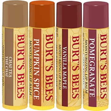 Burt's Bees Natural Lip Balm Winter Variety Pack - 4 Tubes