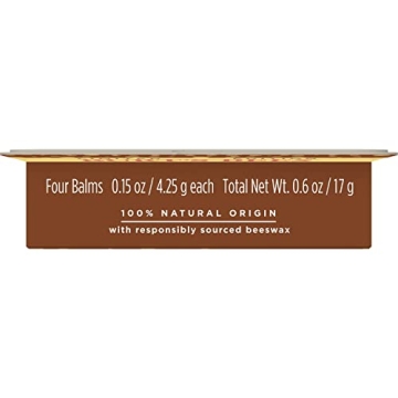 Burt's Bees Natural Lip Balm Winter Variety Pack - 4 Tubes