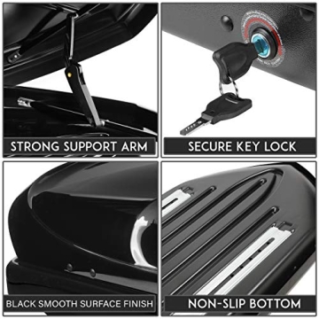 DNA Motoring Roof Top Cargo Box for Easy Travel Storage