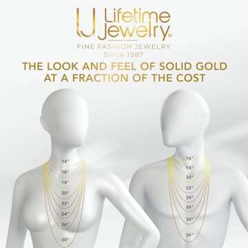Lifetime Jewelry 24k Gold Rope Chain 2mm Necklace