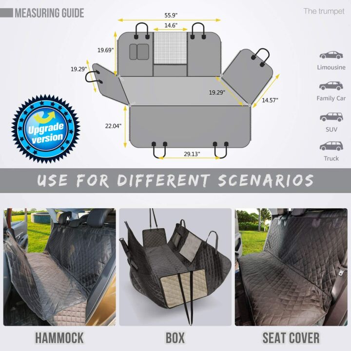 Waterproof Dog Seat Cover for Back Seat - Vailge