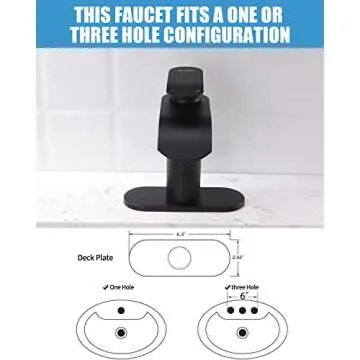 Gnixne Matte Black Bathroom Faucet for Easy DIY Upgrade