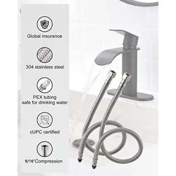 Gnixne Matte Black Bathroom Faucet for Easy DIY Upgrade