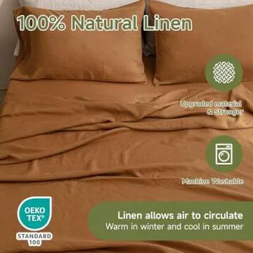 Shop Simple&Opulence Twin Linen Sheets - Soft, Durable Bedding