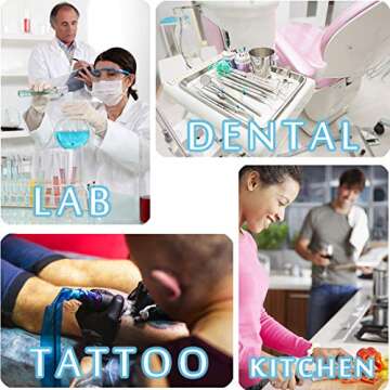 3 Pack Professional Medical Surgical Stainless Steel Dental Procedure Tray Thickening Lab Instrument Tools Trays -Flat Type (8.6" * 6.0" * 0.8", 3)