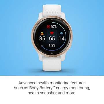 Garmin Venu 2S Smartwatch with Fitness & Health Features