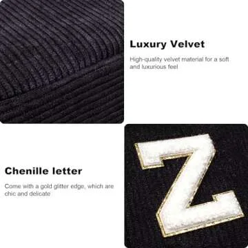 Cute Makeup Bag for Women - Monogram Personalized Initial Makeup Bags Cosmetic Pouch Make Up Case for Women Her Best Friend Friendship Sister Teacher, Birthday Gifts for Women (Letter M, Black)