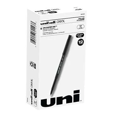 uni-ball Onyx Roller Ball Pen - Fine 0.7mm Black Ink