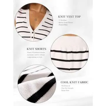 Stylish Summer Striped Lounge Set for Women