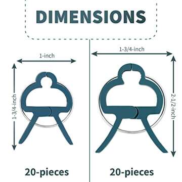Plant Clips, Tomato Clips for Plant Support 40 PC -Green Gentle Gardening Plant & Flower Lever Loop Gripper Clips, Tool for Supporting or Straightening Plant Stems, Stalks, and Vines, Garden Clips