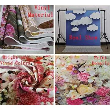 RBQOKJ 5x7ft Baby Solid Blue Backdrop Pure Color Photo Background Vinyl Sky Blue Backdrops Photographer Headshot Portrait Shoot Prop Studio