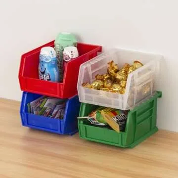 Akro-Mils Durable Stackable Bins for Efficient Storage