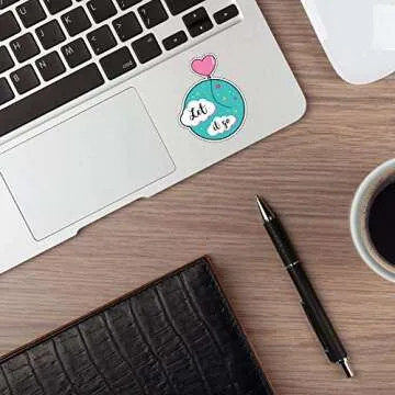 Cute Water Bottles Stickers for VSCO Girls(44 Pack) - Laptops Sticker for Teens Feminist - Aesthetic Trendy Waterproof Vinyl Sticker Pack for Flask Tumbler Cameras Phone Luggage Graffiti Decal