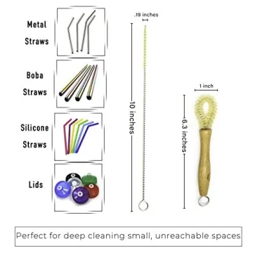 Eco-Friendly All Natural Bottle Brush Set for Kitchen Cleaning