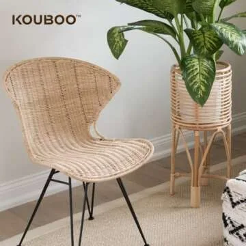 Elegant KOUBOO Rattan Indoor Plant Stand for Your Home