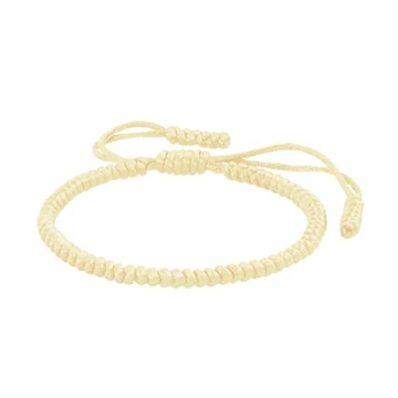 COLORFUL BLING Handmade Tibetan String Bracelet - Adjustable Rope Knot Amulet Gift